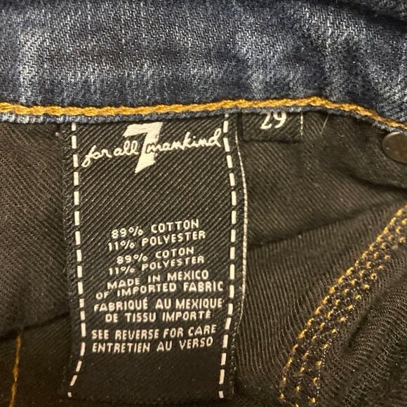 7 For All Mankind Paxtyr Men's Blue Foolproof Mid Rise Skinny Denim Jeans Sz 29 - Picture 5 of 5